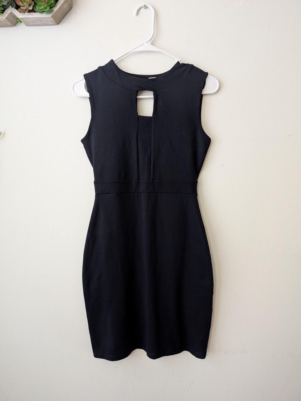 Susana Monaco blue stretch knit bodycon mini dress